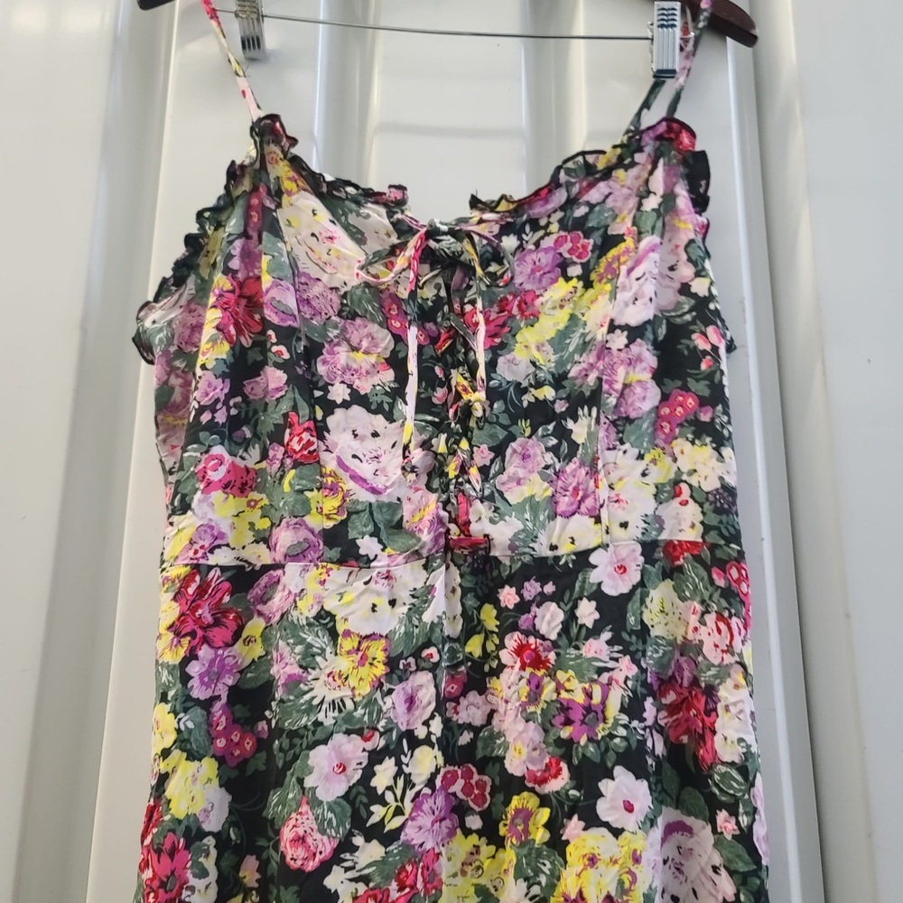 wild fable Black Floral Midi Slip Dress - Picture 3 of 7